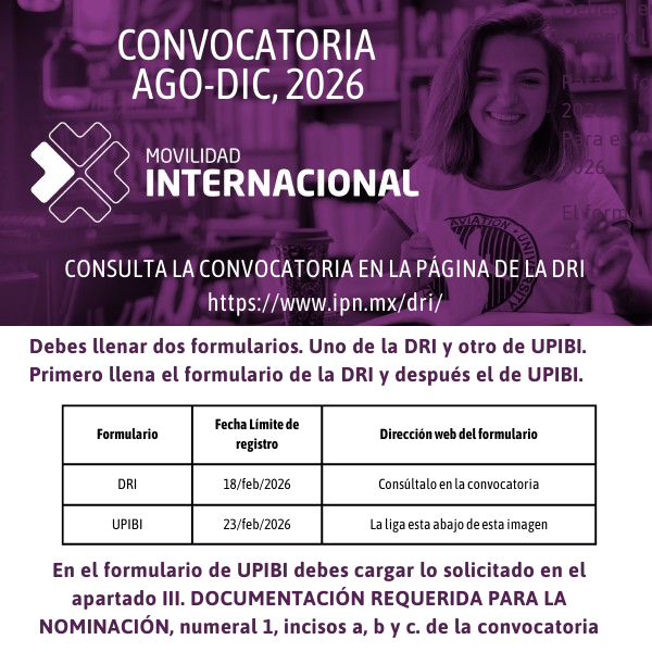Convocatoria de Movilidad Internacional